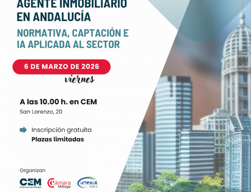 Jornada “El futuro del agente inmobiliario en Andalucía”. Viernes 6 de marzo. 10:00h. Presencial Sede CEM
